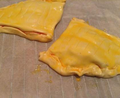 Chausson au chèvre et poulet (recette minceur)