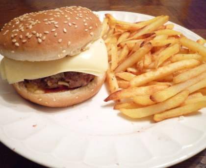 Cheeseburger maison