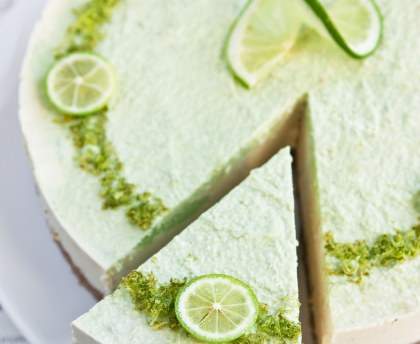 Cheesecake au citron vert (sans cuisson)