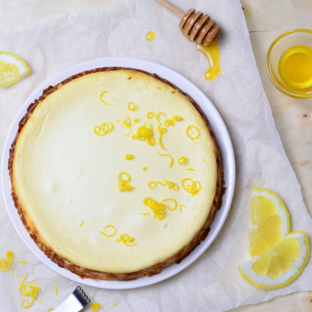 Cheesecake au miel et au citron