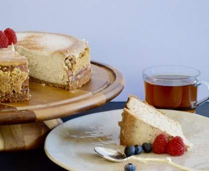 Cheesecake aux épices indiennes