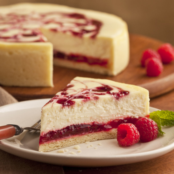 Cheesecake aux framboises et au citron vert