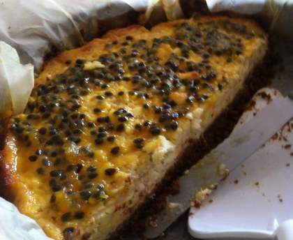 Cheesecake banane passion