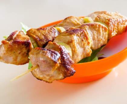 Chich taouk (poulet mariné grillé, recette libanaise)