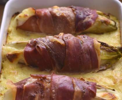 Chicons farcis à la mozzarella (endives)