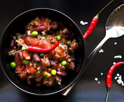 Chili con carne made in USA