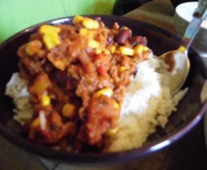 Chili vegan au haché végétal
