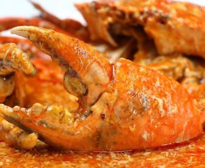 Chilli crabe à la singapourienne