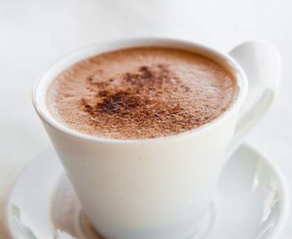 chocolat chaud crémeux à la pralinoise