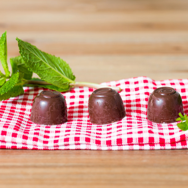 Chocolats fourrés à la menthe