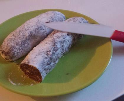 Chocossisson (saucisson de chocolat)