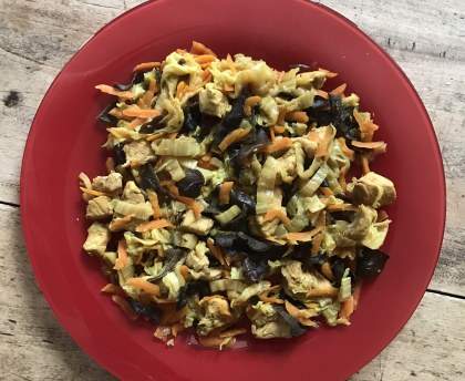 Chou chinois au poulet (saveurs asiatiques...)