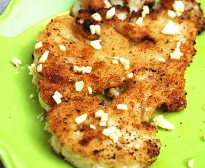 Chou-fleur frit à la sauce ail/paprika