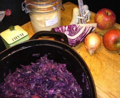 Chou rouge confit