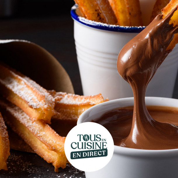 Churros, sauce chocolat