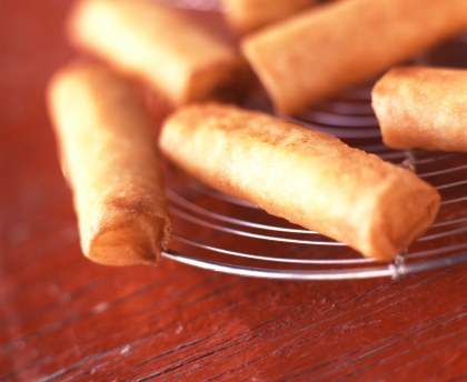 Cigares croustillants au fromage de brebis