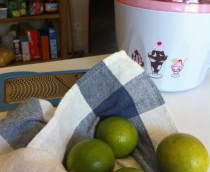 Citron vert en sorbet