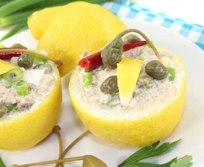 Citrons farcis au thon