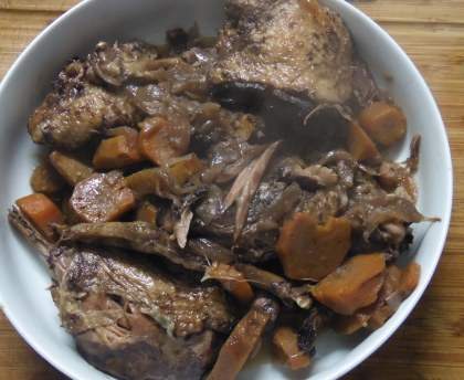 Civet de canard au vin de Cahors