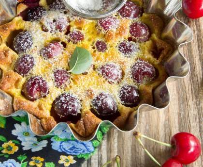 Clafoutis aux cerises et pain d'épices
