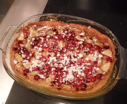 Clafoutis aux cranberries fraîches