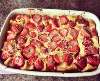 clafoutis aux fraises