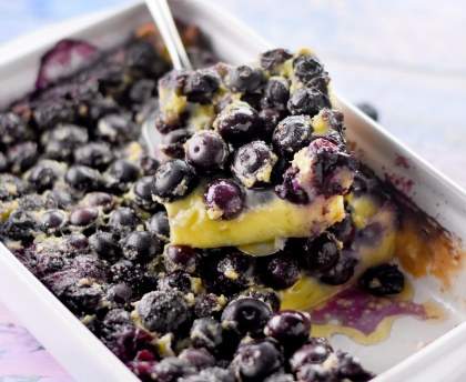 Clafoutis aux myrtilles de Béné