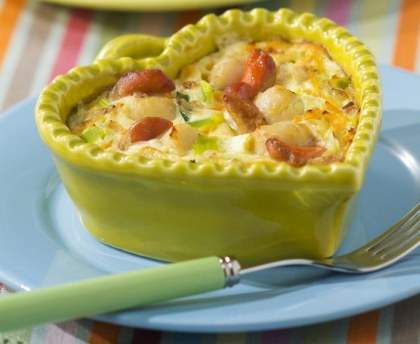 Clafoutis aux Noix de Saint Jacques