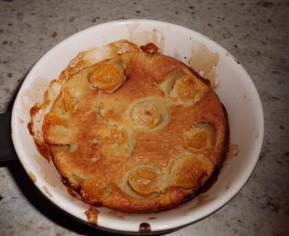 Clafoutis aux physalis et noix de coco