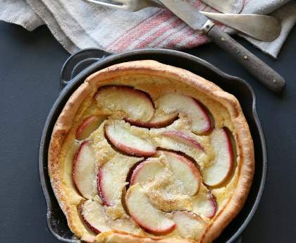 Clafoutis aux pommes au calvados