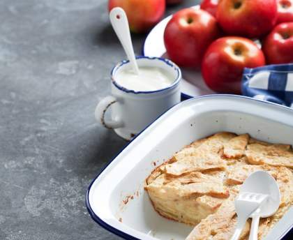 Clafoutis aux pommes rapide
