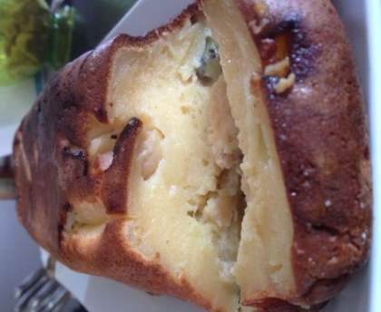 Clafoutis de kiwi et banane au chocolat blanc