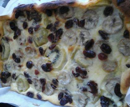 Clafoutis Kiwis Bananes