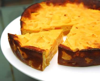 Clafoutis léger à la mangue