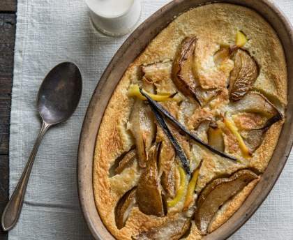 Clafoutis Poires Chocolat