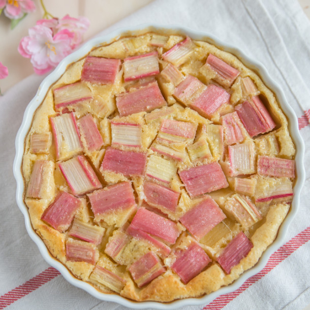 Clafoutis rhubarbe banane 