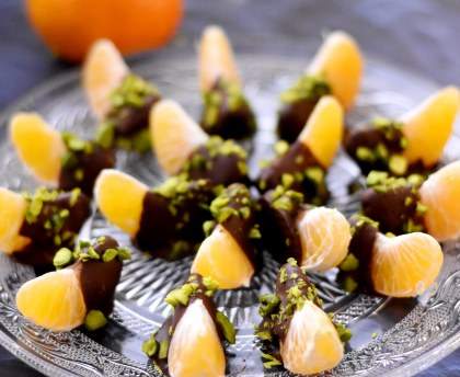 Clémentines chocolat pistache