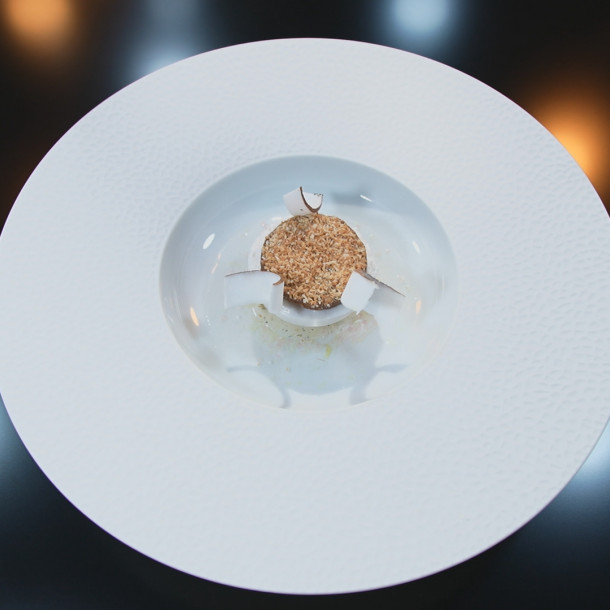 Coconut tarte par Mallory Gabsi dans Objectif Top Chef
