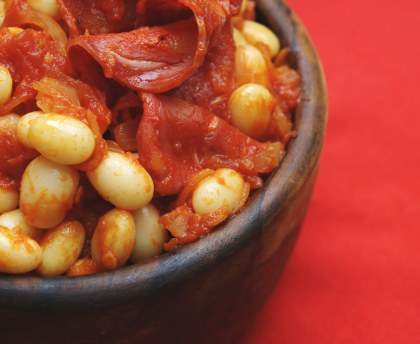 Cocos de Paimpol au chorizo
