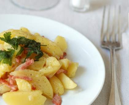 Cocotte de pommes de terre paysanne