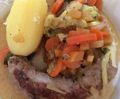 Cocotte d'hiver aux saucisses de Toulouse
