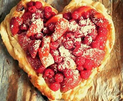 Coeur aux fraises pour mon valentin