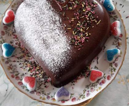 Coeur en chocolat pour la saint valentin