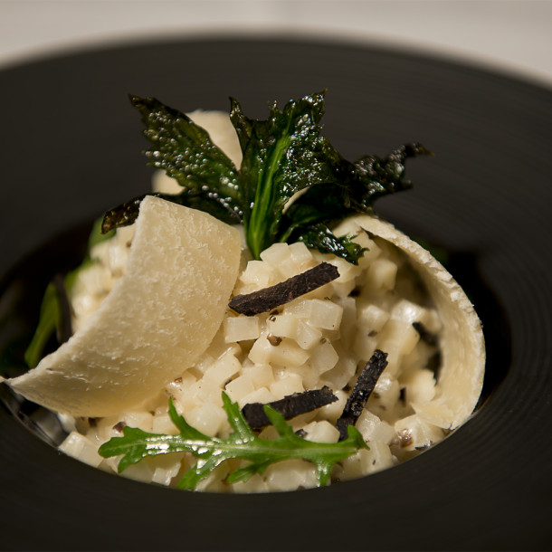 Comme un risotto de céleri à la truffe