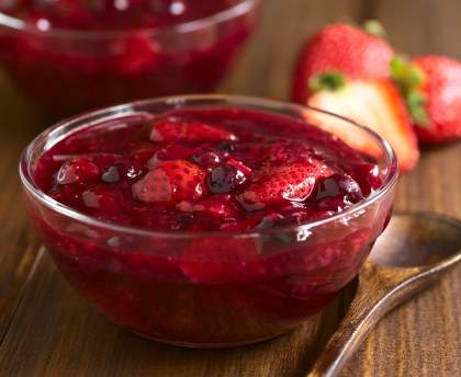 Compote ananas fraises
