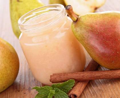 Compote de poires au goût d'amande