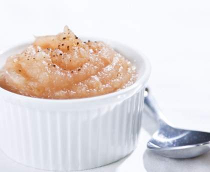 compote de pommes épicée au four