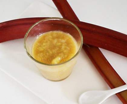 Compote pomme rhubarbe
