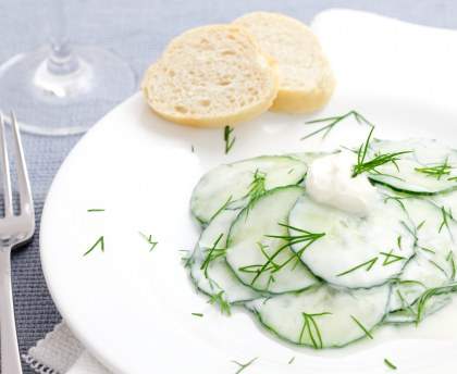 Concombre à la crème (Pologne)