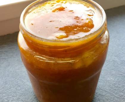 Confiture abricot nectarine vanille
